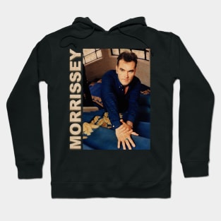 Poster of Morrissey on a stairs Hoodie